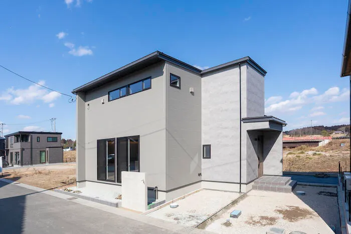 曲線がつくる柔らかなデザインの家