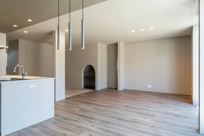 曲線がつくる柔らかなデザインの家