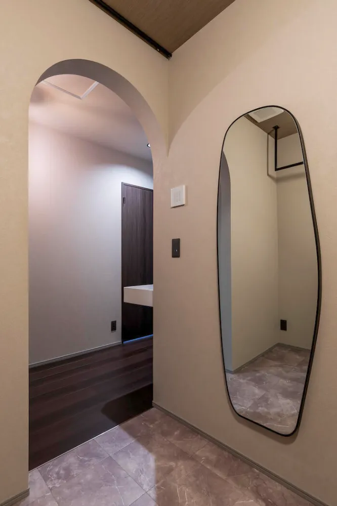 曲線がつくる柔らかなデザインの家