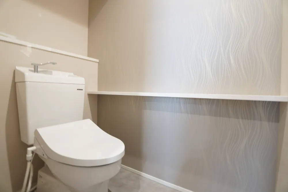 お手入れしやすく上品なトイレ空間