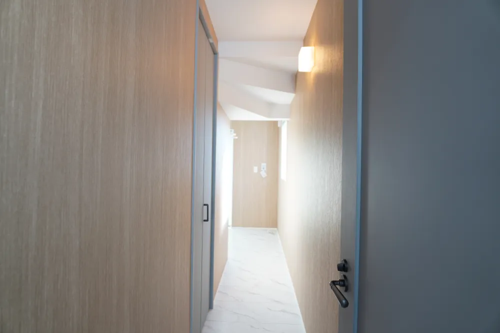 家事をつなぐ「機能美」を備えた廊下