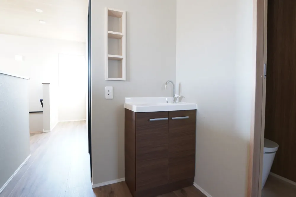 朝のゆとりを生むセカンド洗面