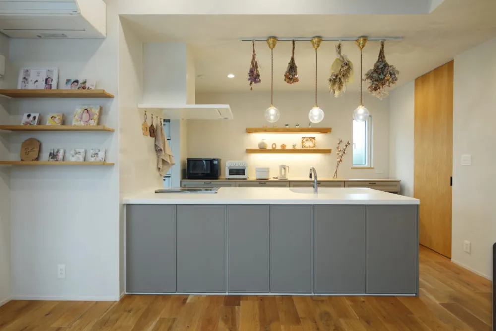 自分らしくアレンジできる、開放感のあるキッチン