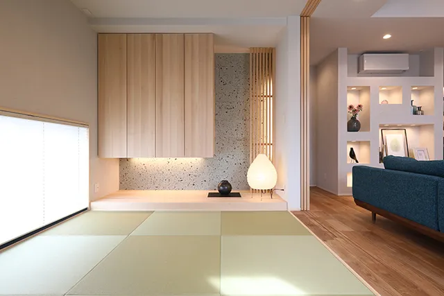 心地の良い光が差し込む憩いの和室