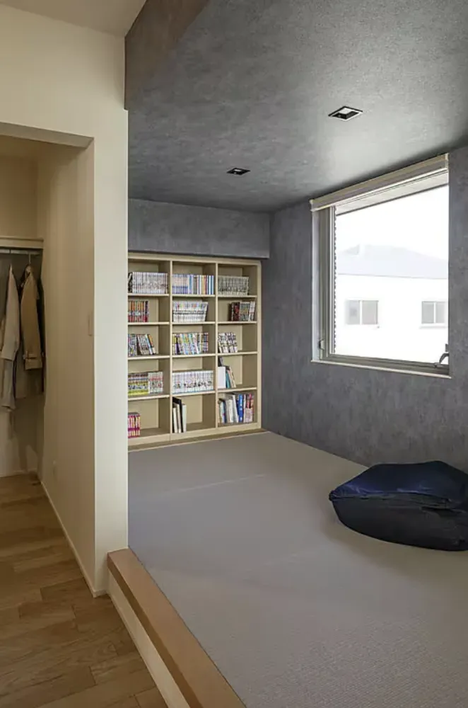 身支度にも洗濯にも大活躍する一直線の動線がわが家の自慢